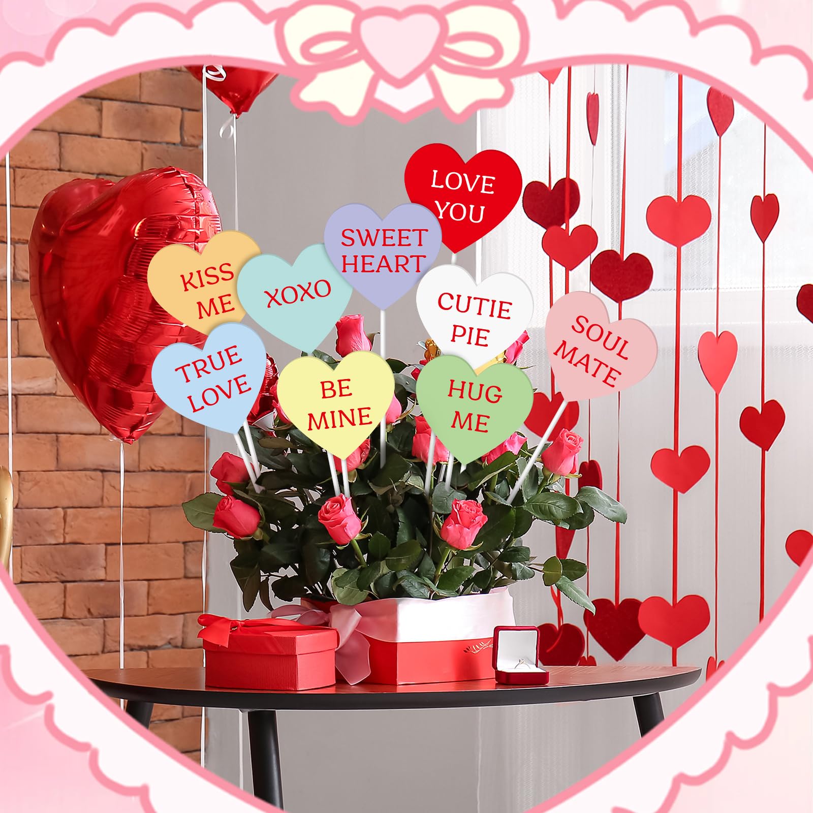 Amazon.com: MorningRo 9 Pcs Valentine's Day Conversation Metal